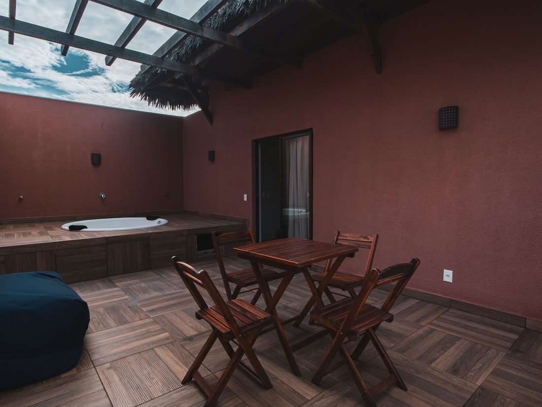 Villas BobZ Exclusive — terraço gourmet com jacuzzi